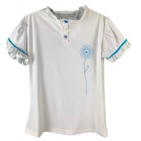 CAMISETA WILSON FLOWER - BRANCA